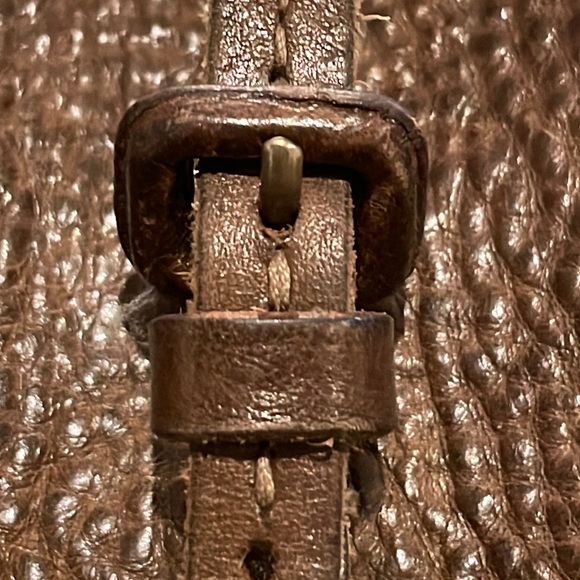 Genten Tosca Leather Brown Tote Shoulder Hand Bag Gently Used - Picture 2 of 14